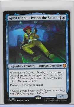 April O'Neil, Live # 9 M - Teenage Mutant Ninja Turtles TMNT MTG Non-Foil - Image 1
