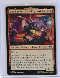 Casey Jones, Jury-Rig #87 Foil U - Teenage Mutant Ninja Turtles - TMNT MTG - Image 1