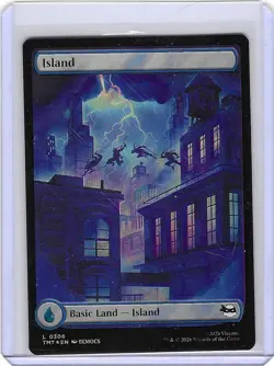 Island # 306 Surge Foil - Teenage Mutant Ninja Turtles - TMNT MTG Mint - Image 1