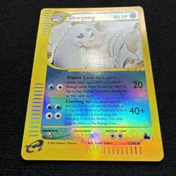 Pokemon TCG Dewgong 7/144 Reverse Holo Skyridge 2003 Wotc Vintage NM - Image 1