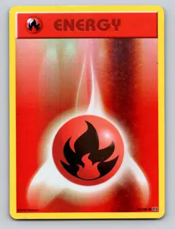 Fire Energy 92/108 Common Evolutions Pokemon Reverse Holo LP/MP - Image 1