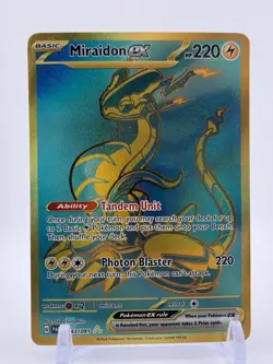 2024 Pokemon Miraidon ex 243/091 SV: Paldean Fates Holo - Image 1