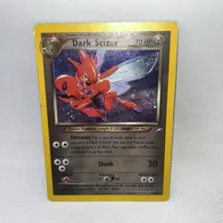 Dark Scizor 9/105 Holo Rare Neo Destiny Pokemon Unlimited Holo Damaged - Image 1