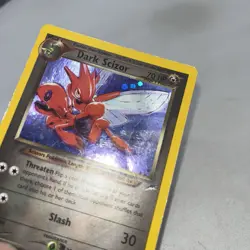 Dark Scizor 9/105 Holo Rare Neo Destiny Pokemon Unlimited Holo Damaged - Image 3