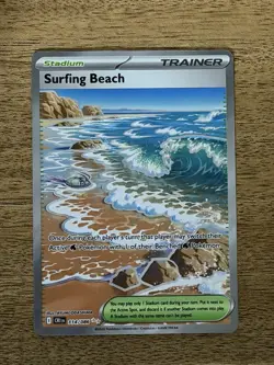 Surfing Beach Full Art [NM] - ME04: Chaos Rising 114/086 Pokemon TCG - Image 1