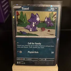 Pokemon Chaos Rising Toxel #78 Cosmo Holo Pattern - Image 1