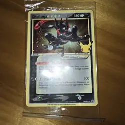 Pokemon TCG Greninja Gold Star SWSH144 - Celebrations Black Star Promo - Sealed - Image 1