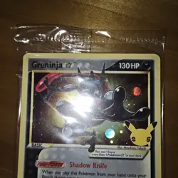 Pokemon TCG Greninja Gold Star SWSH144 - Celebrations Black Star Promo - Sealed - Image 3