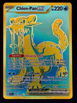 Chien-Pao ex 242/091 Hyper Rare Paldean Fates Pokemon Near Mint - Image 1