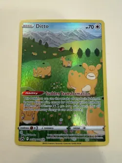 Pokemon TCG Ditto Crown Zenith Galarian Gallery GG22/GG70 Ultra Rare Holo EN - Image 1