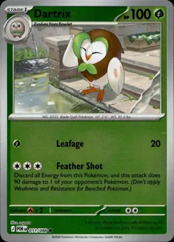 Dartrix 011/088 Common Perfect Order Pokemon Near Mint - Image 1