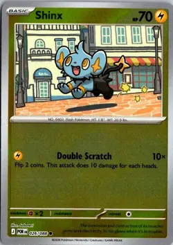 026/088 Shinx Reverse Holo Pokemon TCG Perfect Order English NM - Image 1