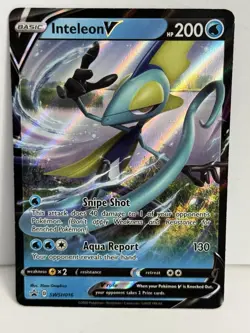Pokemon TCG Inteleon V SWSH Black Star Promo SWSH016 Holo Promo NM - Image 1