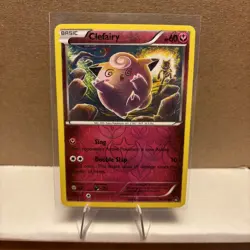 Pokemon Clefairy 81/122 Breakpoint Reverse Holo Common 2016 Basic 60 HP LP Cond. - Image 1