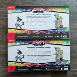 Pokemon Prismatic Lucario Ex Tyranitar Ex Premium Collection Lot of 2 Sams Club - Image 2