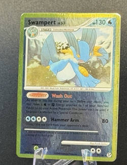 2008 Pokemon Swampert 9/106 Reverse Holo Great Encounters LP - Image 2