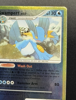 2008 Pokemon Swampert 9/106 Reverse Holo Great Encounters LP - Image 4