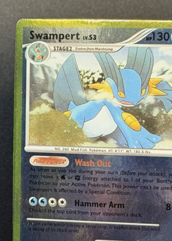 2008 Pokemon Swampert 9/106 Reverse Holo Great Encounters LP - Image 5