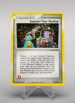 Surprise! Time Machine, 91/109, Pokemon Stamped Team Rocket Returns Reverse Holo - Image 1