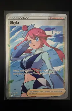 Pokemon TCG Skyla Full Art 072/072 Trainer Shining Fates - Mint - Image 1