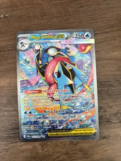 Pokemon Chaos Rising Mega Greninja EX SIR - 116/086 NM!! Pristine Condition - Image 1