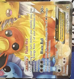 Pokemon TCG Flareon EX Full Art Ultra Rare Holo RC28/RC32 Generations 170 HP - Image 2