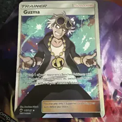 Pokemon Guzma 143/147 Sm-Burning Shadows Full Art Holo Ultra Rare Trainer - Image 1