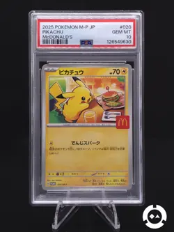 PSA 10 Pikachu 020/M-P McDonald's Promo 2025 Pokemon TCG Japanese - UK Stock - Image 1
