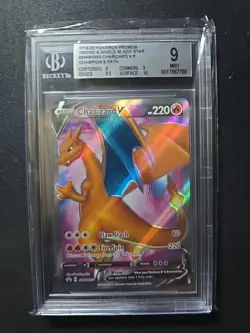 Charizard V - 2020 Pokemon Champion's Path Full Art HOLO Promo SWSH050 - BGS 9 - Image 1