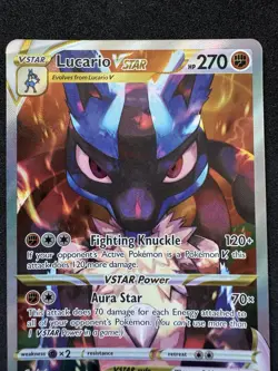 Pokemon TCG Lucario VSTAR SWSH291 Promo Crown Zenith NM - Image 3