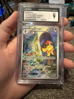 Armarouge 203/198 – CGC 9 – Secret Rare – Scarlet & Violet Base – Holo Pokemon - Image 1