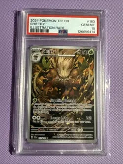 2024 POKEMON TEF EN-TEMPORAL FORCES ILLUSTRATION RARE #163 SHIFTRY PSA 10 - Image 1