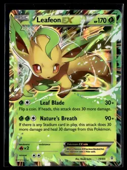 Leafeon EX - Generations 10/83 Ultra Rare Holo Pokemon TCG LP - Image 1