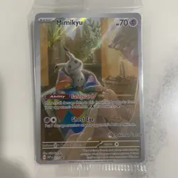 Mimikyu 075 Scarlet & Violet Pokemon Center Stamped Black Star Promo Sealed 🔥 - Image 1