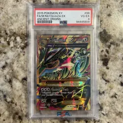 PSA 4 Pokemon XY Ancient Origins Full Art Mega Primal Rayquaza EX 98/98 - Image 1