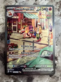 Pokemon TCG SV02: Paldea Evolved #258/193 Skeledirge ex NM - Image 1