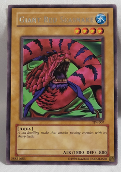 YuGiOh TCG Giant Red Seasnake TP4-007 Unlimited Rare LP - Image 1