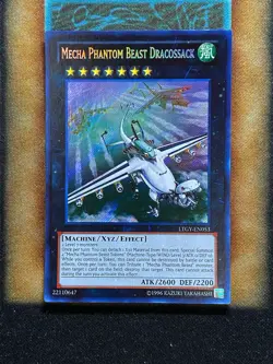 Yugioh Mecha Phantom Beast Dracossack LTGY-EN053 Secret Rare LP - Image 1