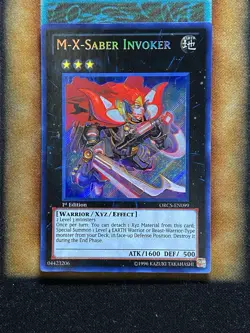 Yugioh M-X-Saber Invoker ORCS-EN099 Secret Rare 1st Ed NM - Image 1
