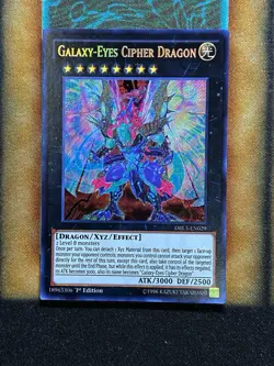 Yugioh Galaxy-Eyes Cipher Dragon DRL3-EN029 Secret Rare 1st Ed NM - Image 1