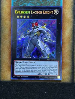 Yugioh Evilswarm Exciton Knight MP14-EN224 Secret Rare 1st Ed LP - Image 1