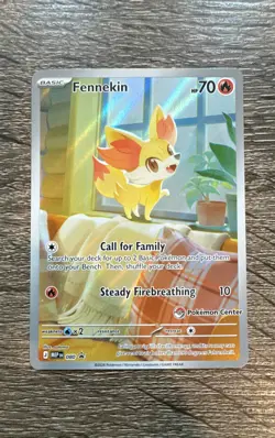 Fennekin #80 CRI EN Chaos Rising Pokemon TCG Black Star Promo POKEMON CENTER NM - Image 1