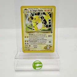 Pokemon TCG Gym Challenge Lt. Surge's Raichu 11/132 English - Image 1
