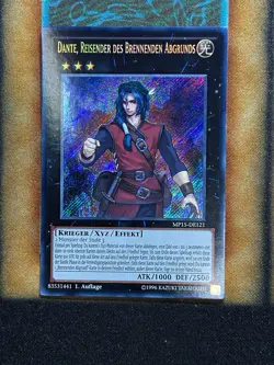 Yugioh Dante, Traveler Of The Burning Abyss MP15-EN121 Secret 1st Ed GERMAN NM - Image 1