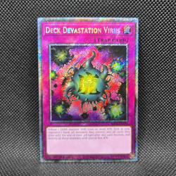 Yugioh Deck Devastation Virus (RA03-EN150) 1st Edition PLATINUM SECRET RARE (NM) - Image 1
