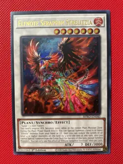 Yugioh! Elfnote Seraphim Strelitzia BPRO-EN040 Ultra Rare 1st Ed NM - Image 1