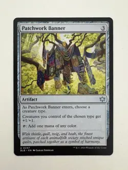 Patchwork Banner MTG Magic the Gathering Card NM Near Mint BLB - Image 1