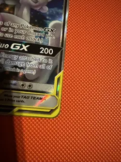 Pokemon Mewtwo & Mew GX Tag Team SM191 Sun & Moon Promo Card Near Mint - Image 4
