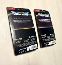 Pokemon TCG Chaos Rising 2x Booster Blister w/ Promo Cards Coin Moltres Mimikyu - Image 3