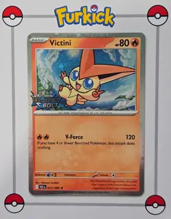 Victini Stamped 012/086 | Black Bolt | BLK | Pokemon Card | NM - Image 1